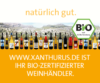 Der Wein-Onlinehandel xanthurus ist Bio-zertifiziert und verkauft natrlich gute Weine